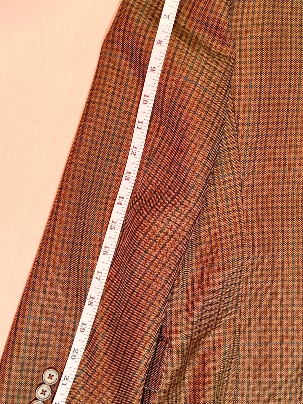 Dior Brown Glen Plaid Sportcoat with Tan Lining